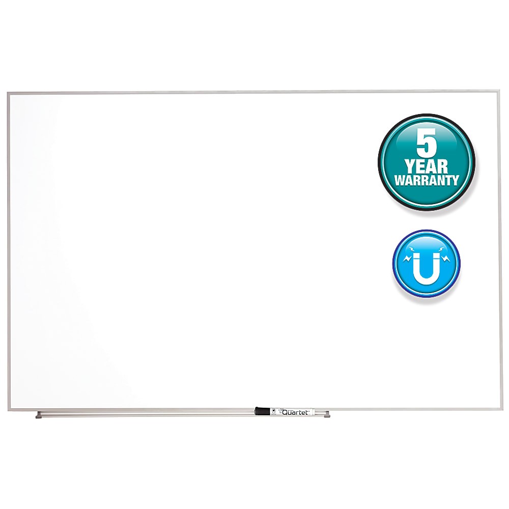 Quartet Matrix Marker DryErase Board, 48"" x 31"", Aluminum Frame With Silver Finish