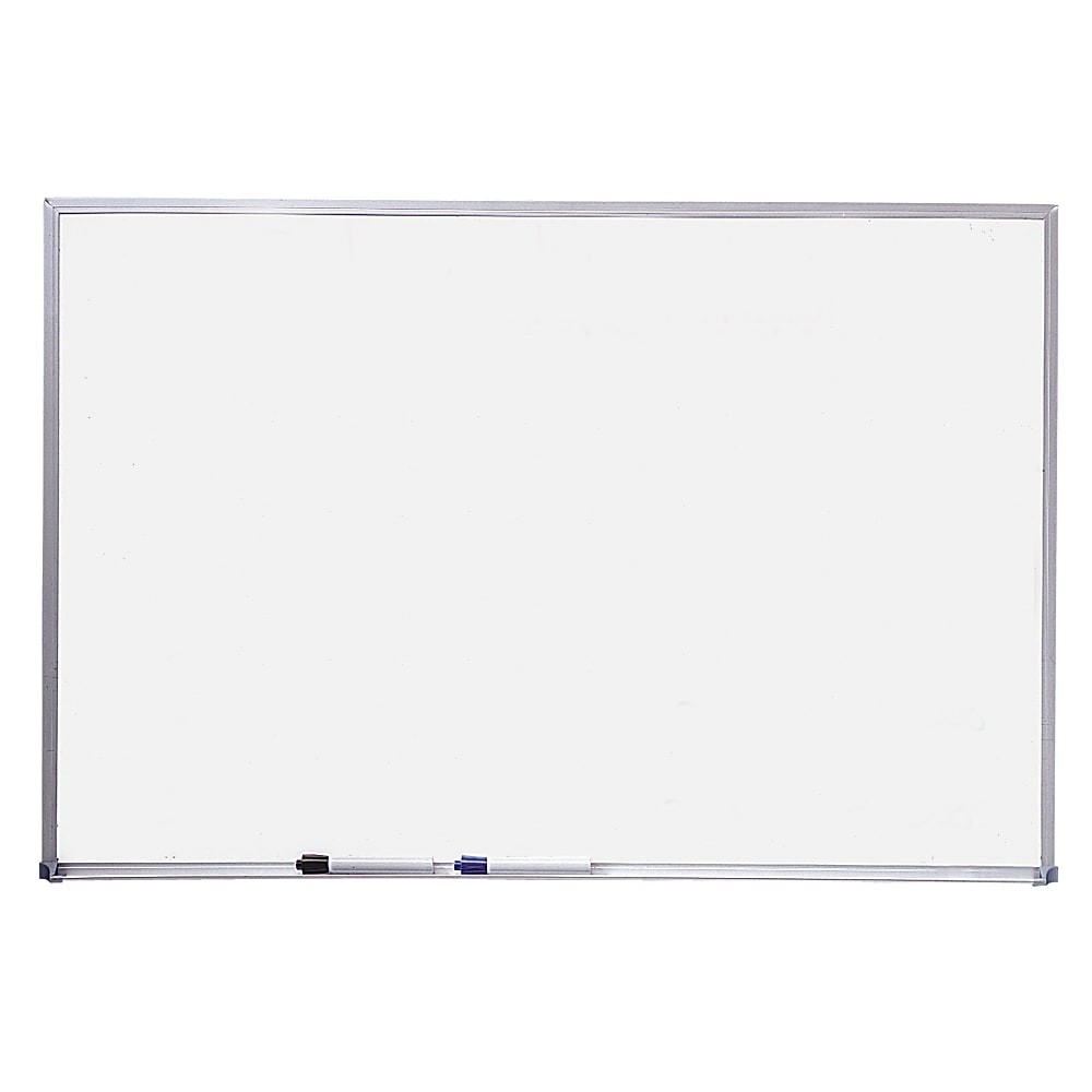 Quartet® Standard Melamine DryErase Whiteboard, 36"" x 48"", Aluminum Frame With