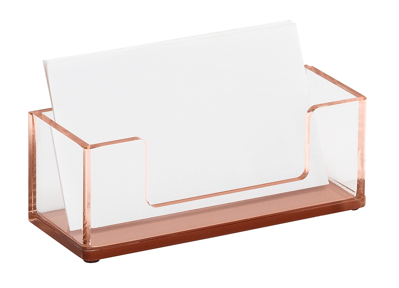 Paper Junkie Rose Gold Desk Organizer Set for Home and Office Supplies,  Accessories with Pen, Pencil, Business Card, Note, and Clip Holders