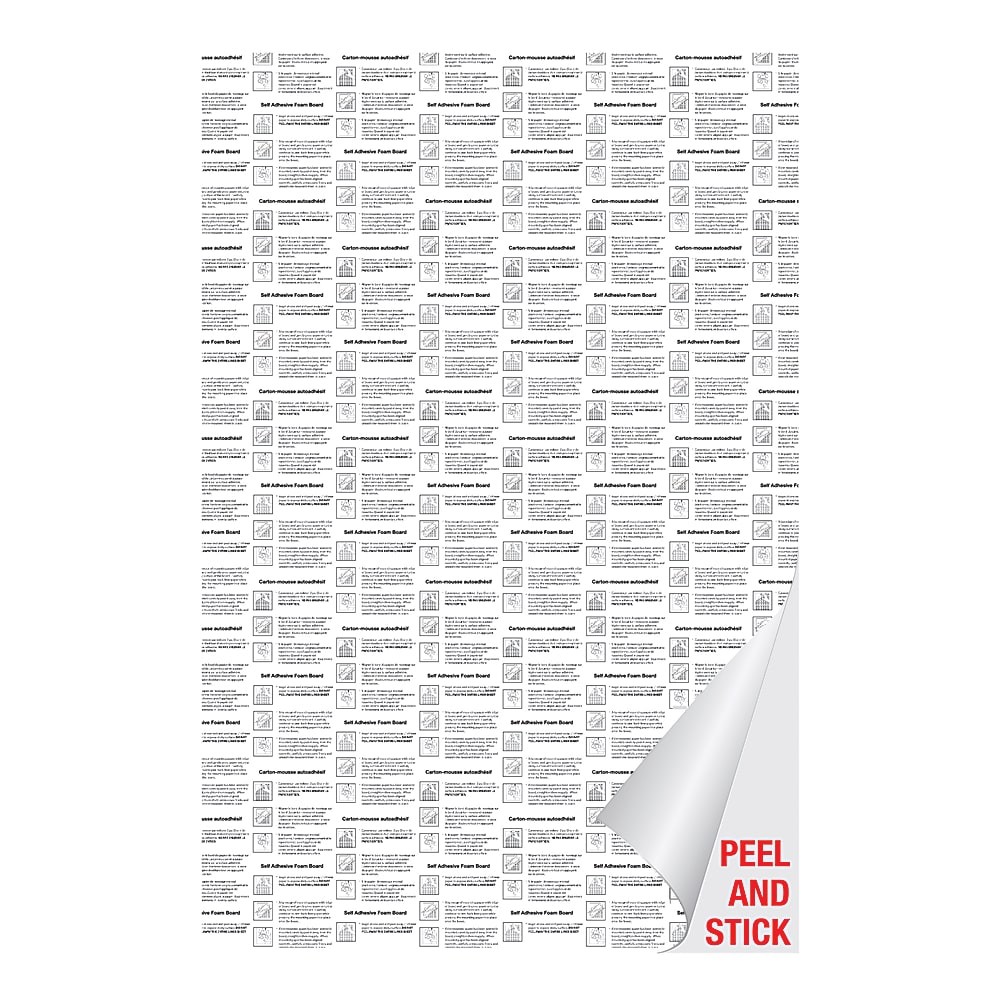 Office Depot Brand Repositionable SelfAdhesive Foam Board, 9"" x 12