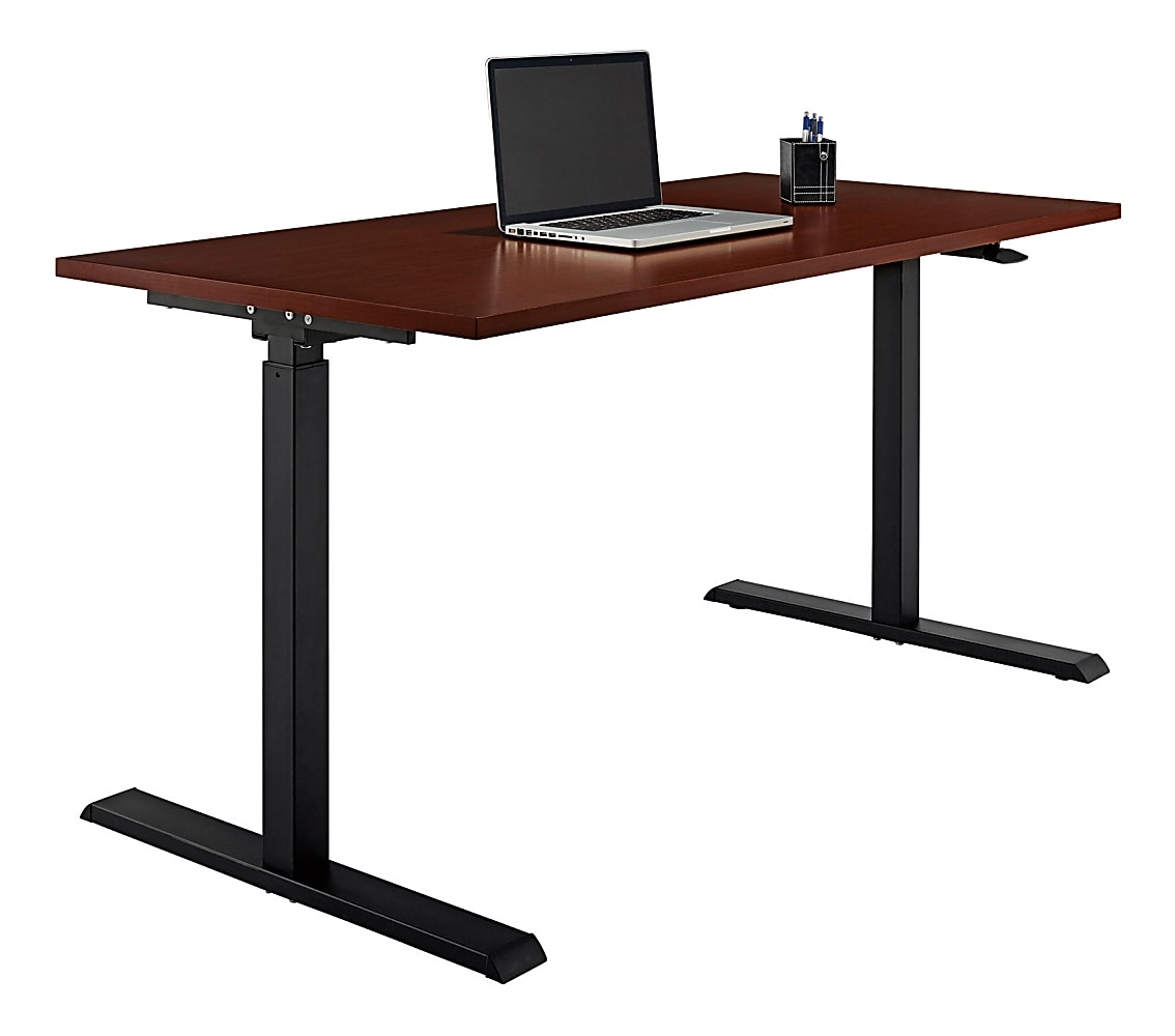 Realspace Magellan Pneumatic HeightAdjustable Standing Desk, 60""W