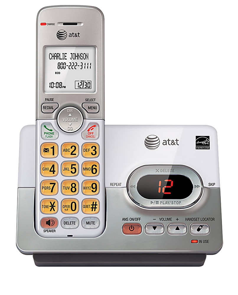 AT&T EL52103 DECT 6.0 Expandable Cordless Phone System With Digital
