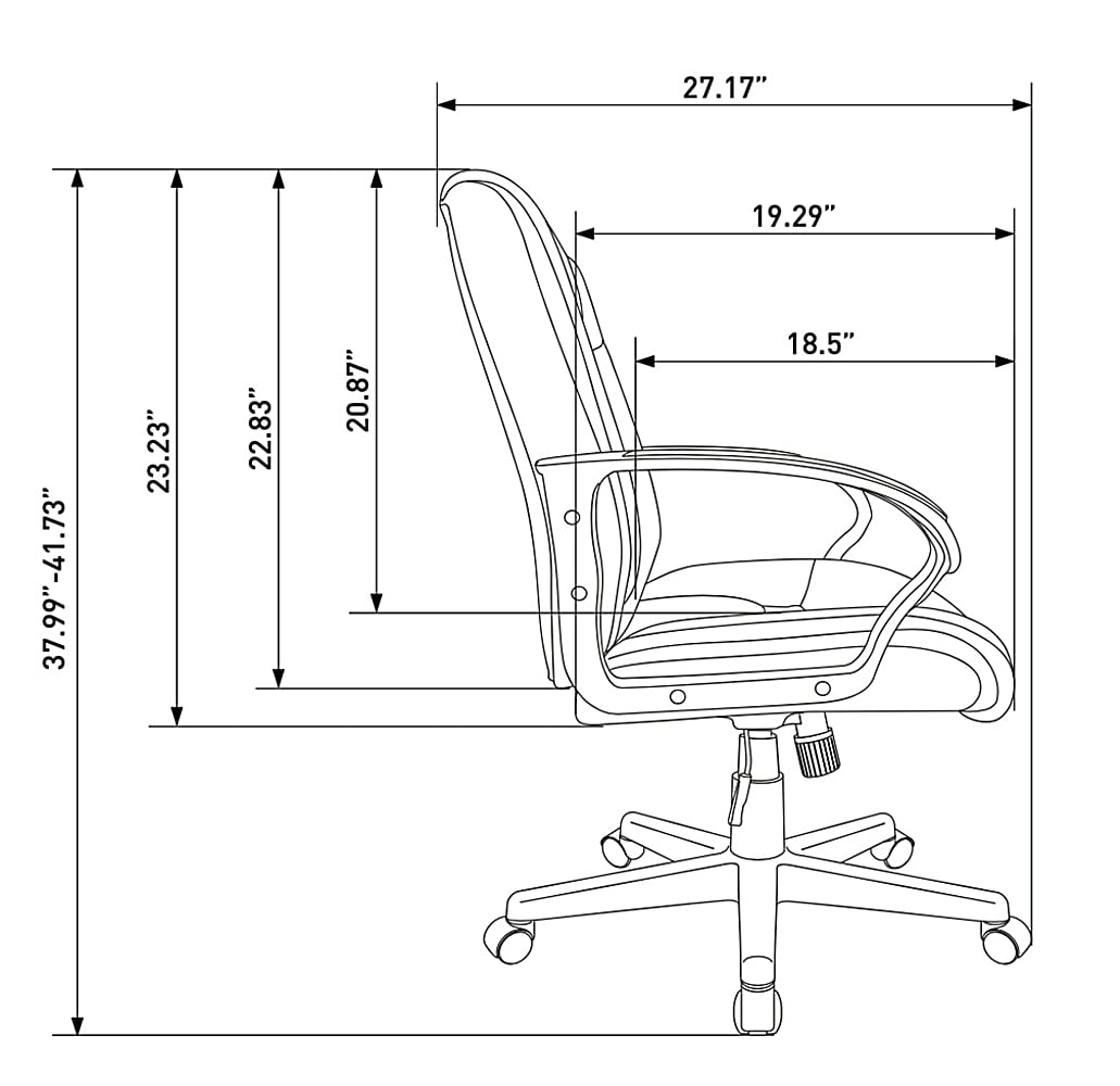 Realspace Ruzzi Mid-Back Managers Chair, Black melhores ofertas e 