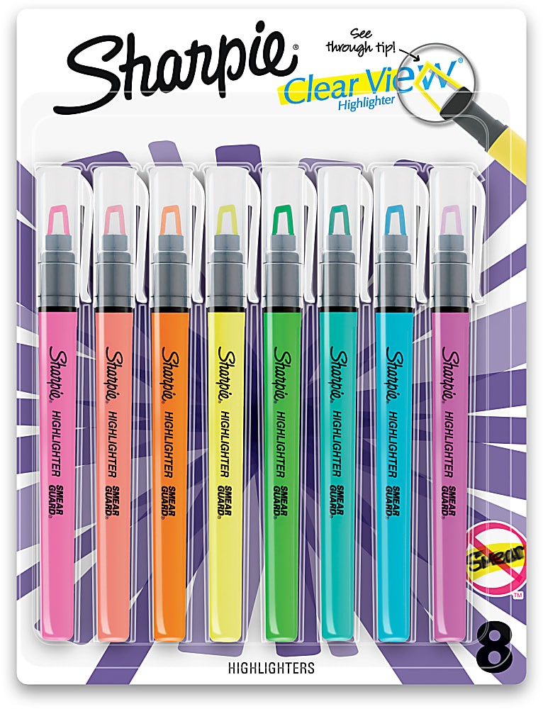 Sharpie® Wet-Erase Chalk Markers, Medium Point, Assorted Colors, Pack Of 5  Markers