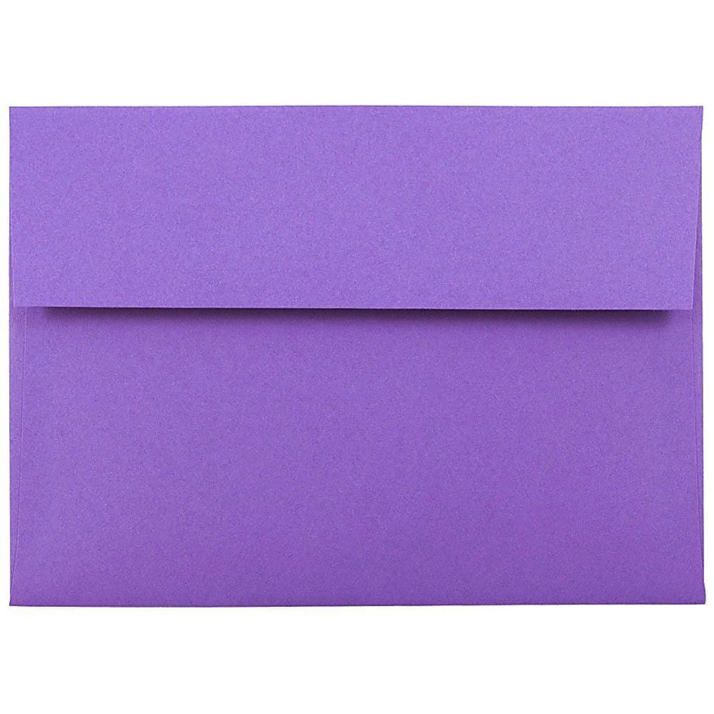 JAM Paper Booklet Invitation Envelopes, A7, Gummed Seal, 30 Recycled