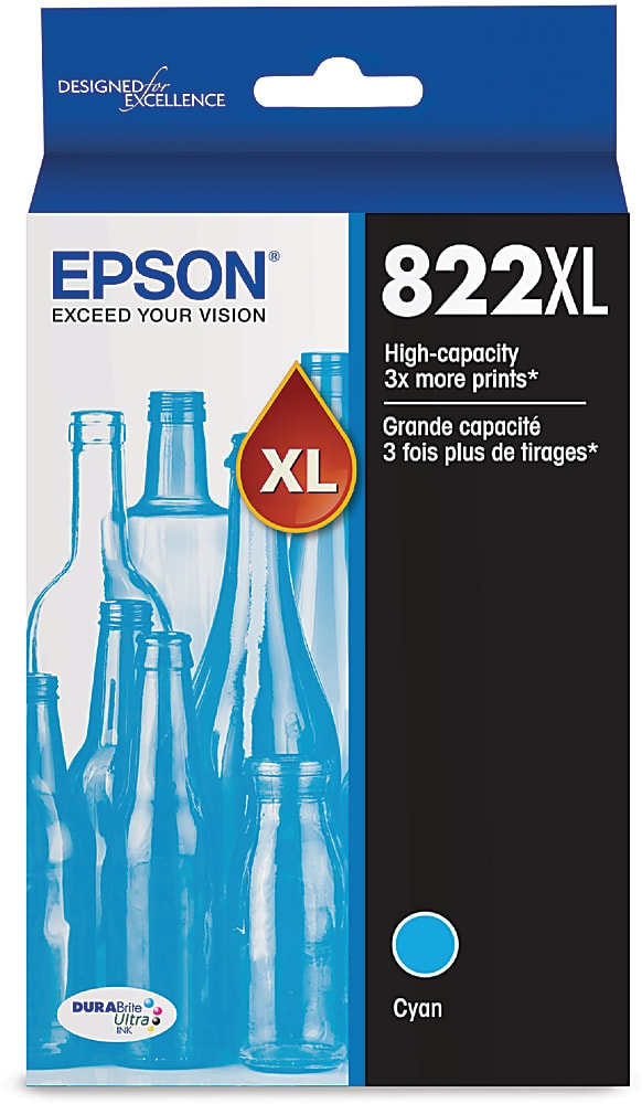 Epson® 822xl Durabrite® High Yield Cyan Ink Cartridge T822xl220 S Best Deals And Price History 3293