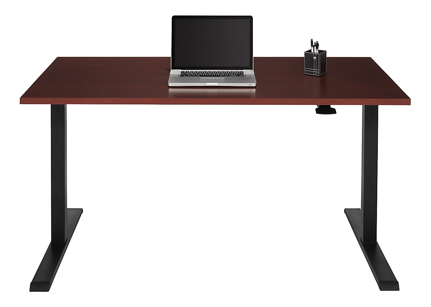 Realspace Magellan Pneumatic HeightAdjustable Standing Desk, 60""W, Cherry Die besten Deals und