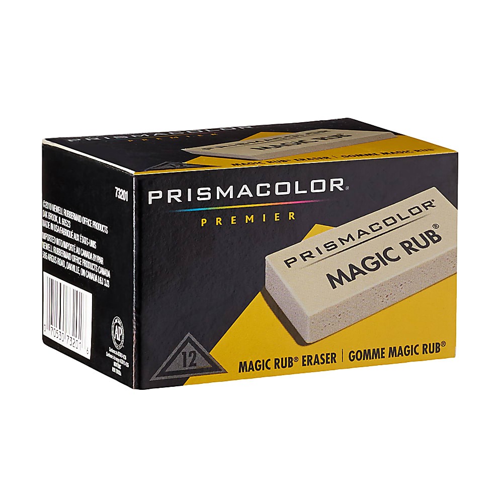 Mejores ofertas e historial de precios de Prismacolor® Magic Rub® Vinyl  Erasers, White, Pack Of 12 en