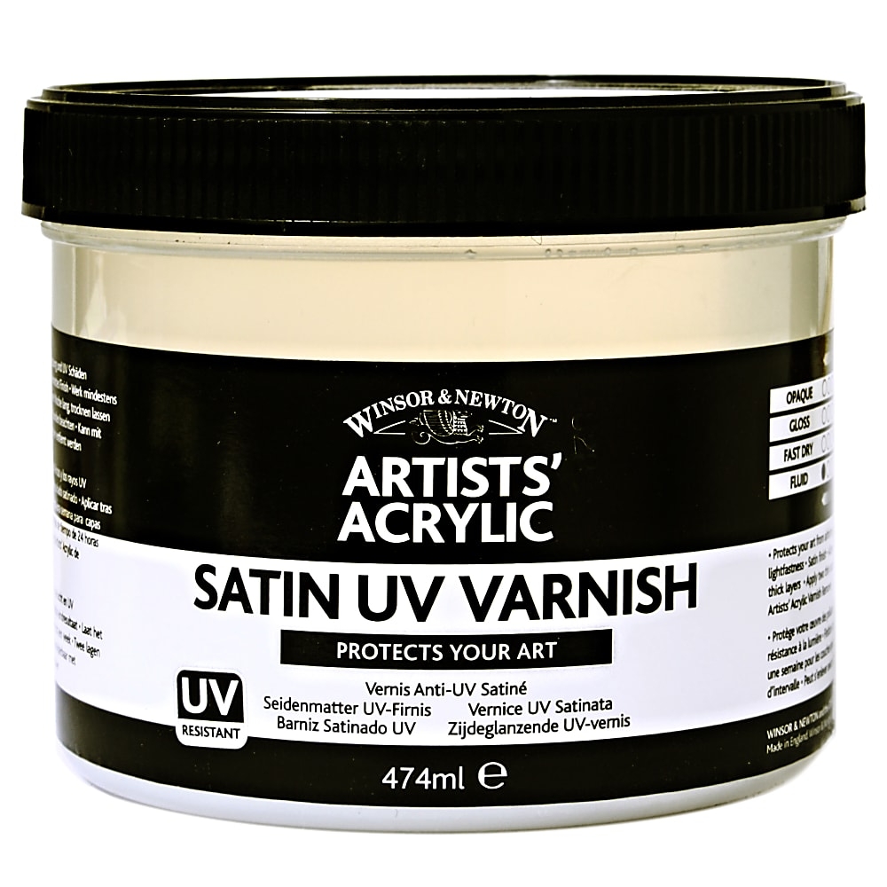 Winsor & Newton Artists' Acrylic UV Varnish, Satin, 237 mL: le migliori  offerte e lo storico dei prezzi su