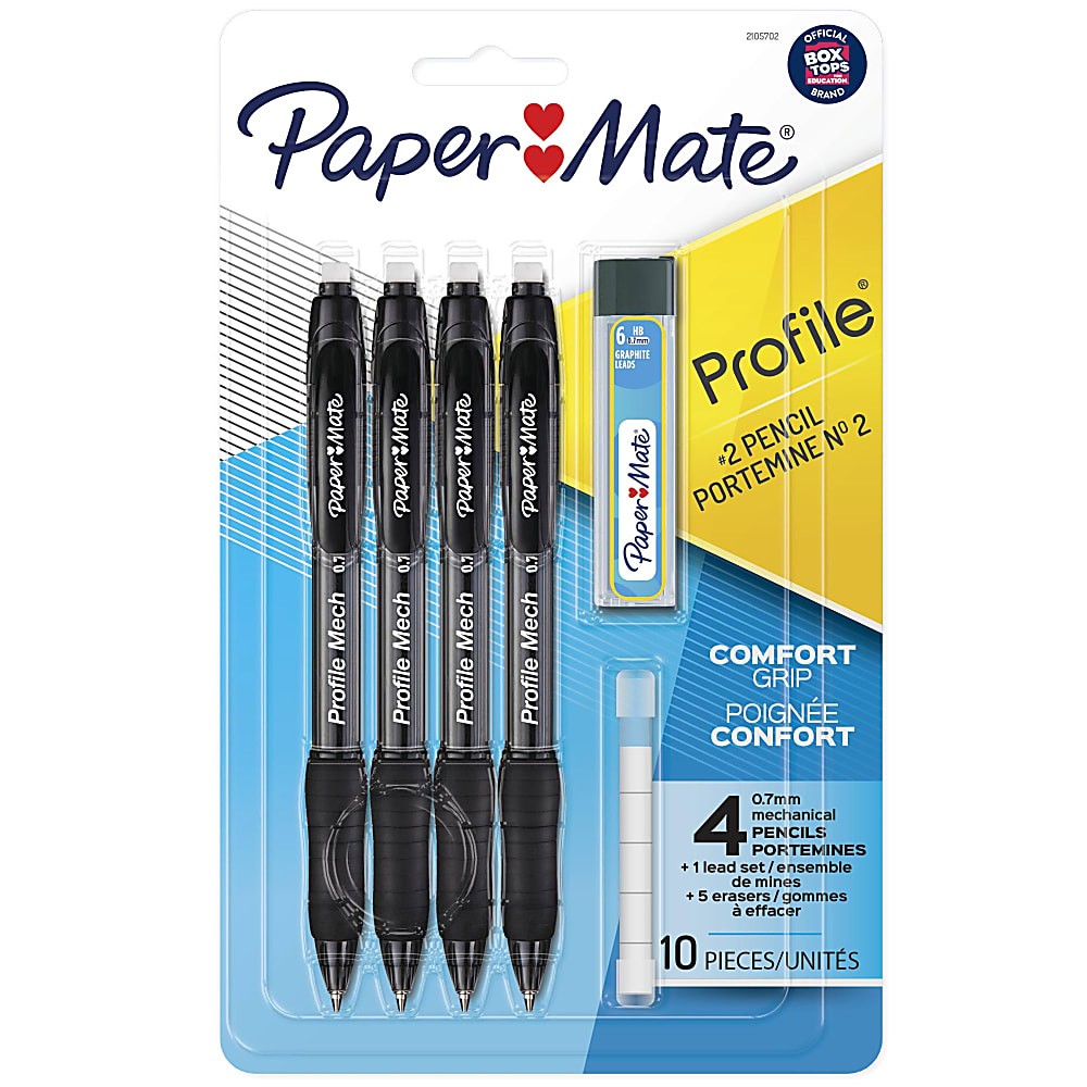 Paper Mate Ballpoint Pens, Comfort Grip, Fine Point (0.7mm), Black, 50 Count