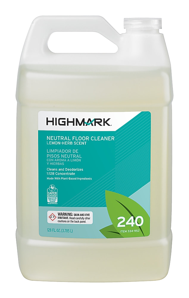 Highmark® Neutral Floor Cleaner, Citrus Herb Scent, 128 Oz Bottle Best