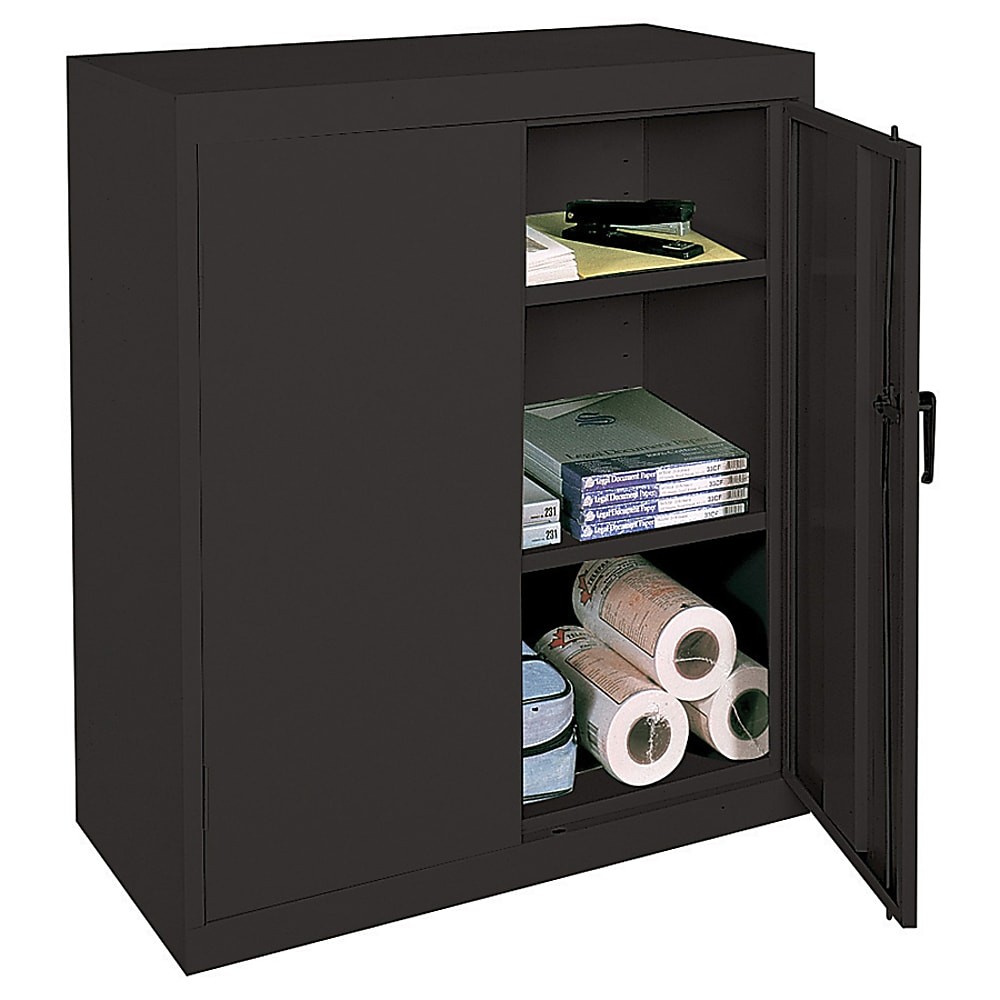 WORKPRO Storage Cabinet, Metal Garage Cabinets with Doors and Shelves, Tall  Locking Steel Cabinet for Tools, Office, Home, Shops, Black, 71 H x  31-1/2 W x 15-3/4 D, 900 lbs Load Capacity (