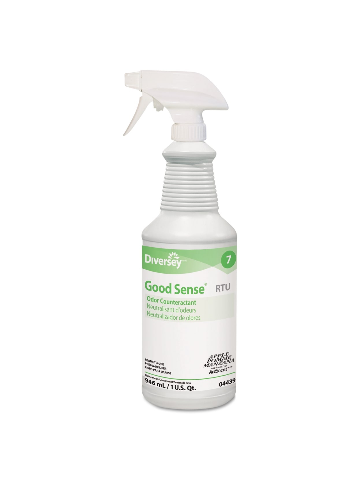 Diversey Good Sense RTU Liquid Odor Counteractant, Apple Scent, 32 Oz