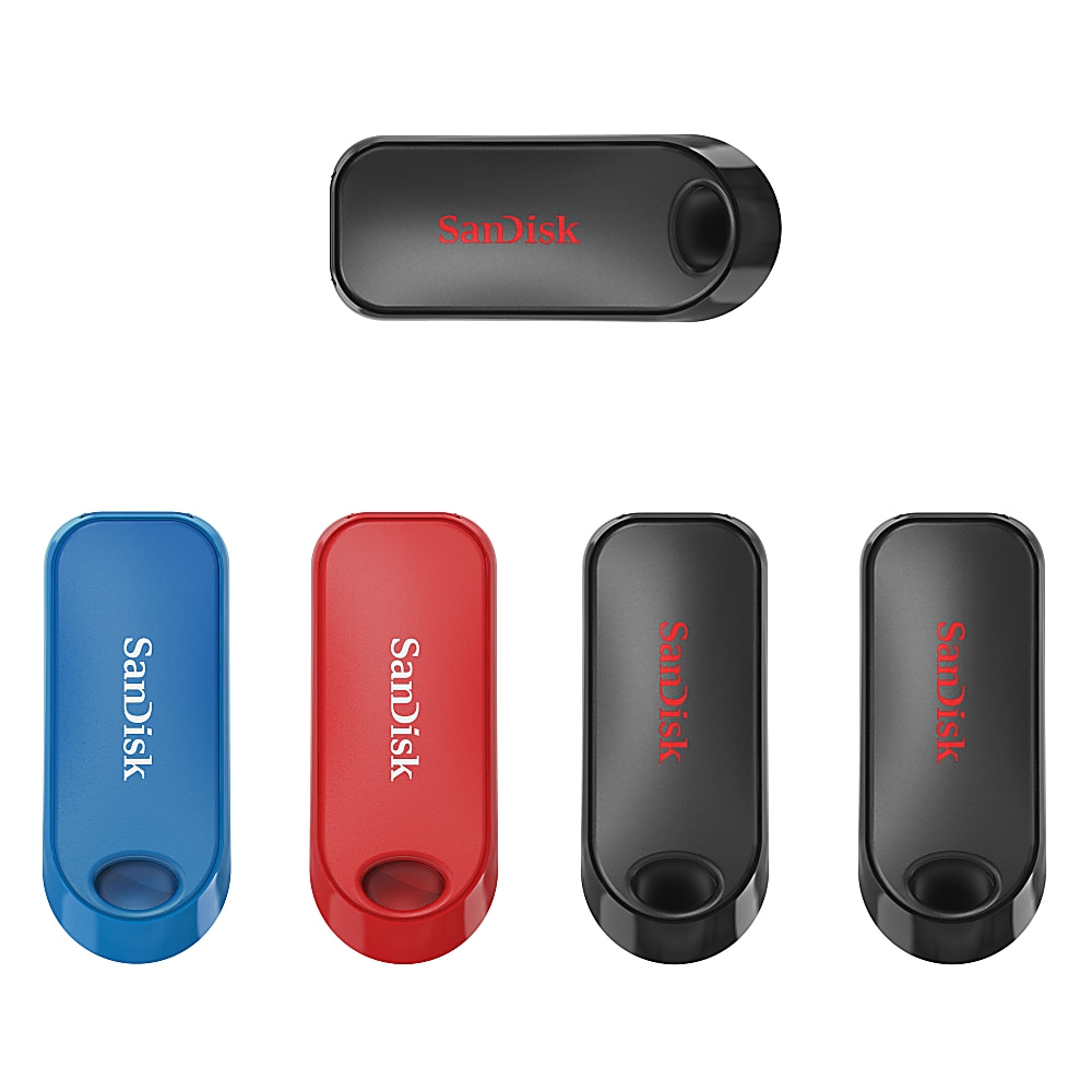 Sandisk cruzer snap usb 2 0 flash drives 32gb assorted colors pack