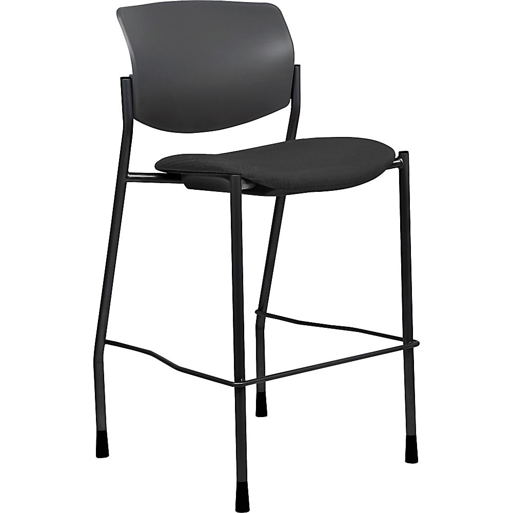 Lorell® Contemporary Task Stool, Black Seat/Black Frame, Quantity: 1 ...