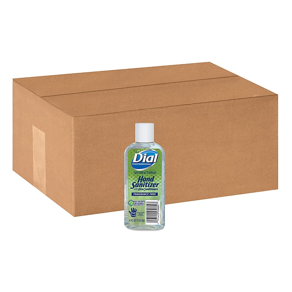 Dial Antibacterial Hand Sanitizer With Moisturizer, FragranceFree, 4