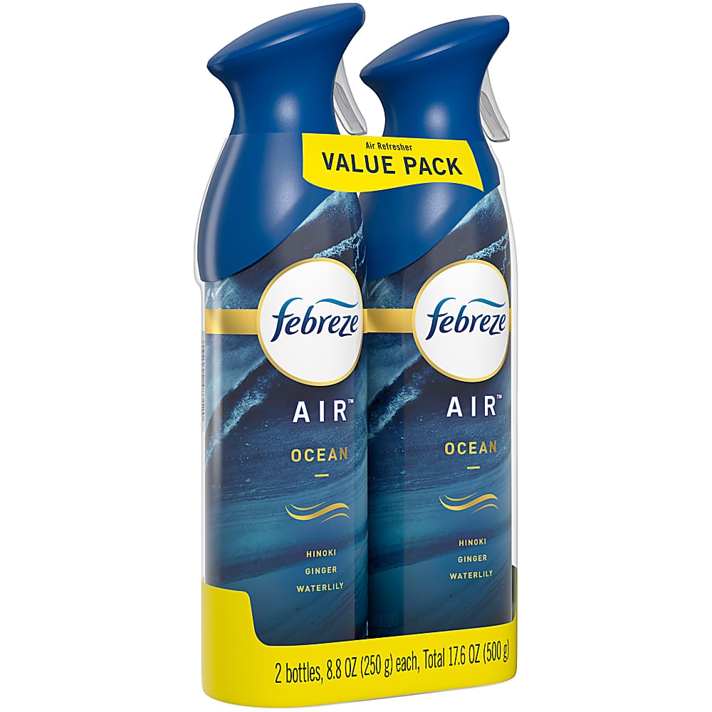 Febreze OdorEliminating Air Freshener, Ocean Scent, 8.8 Oz, Pack Of 2