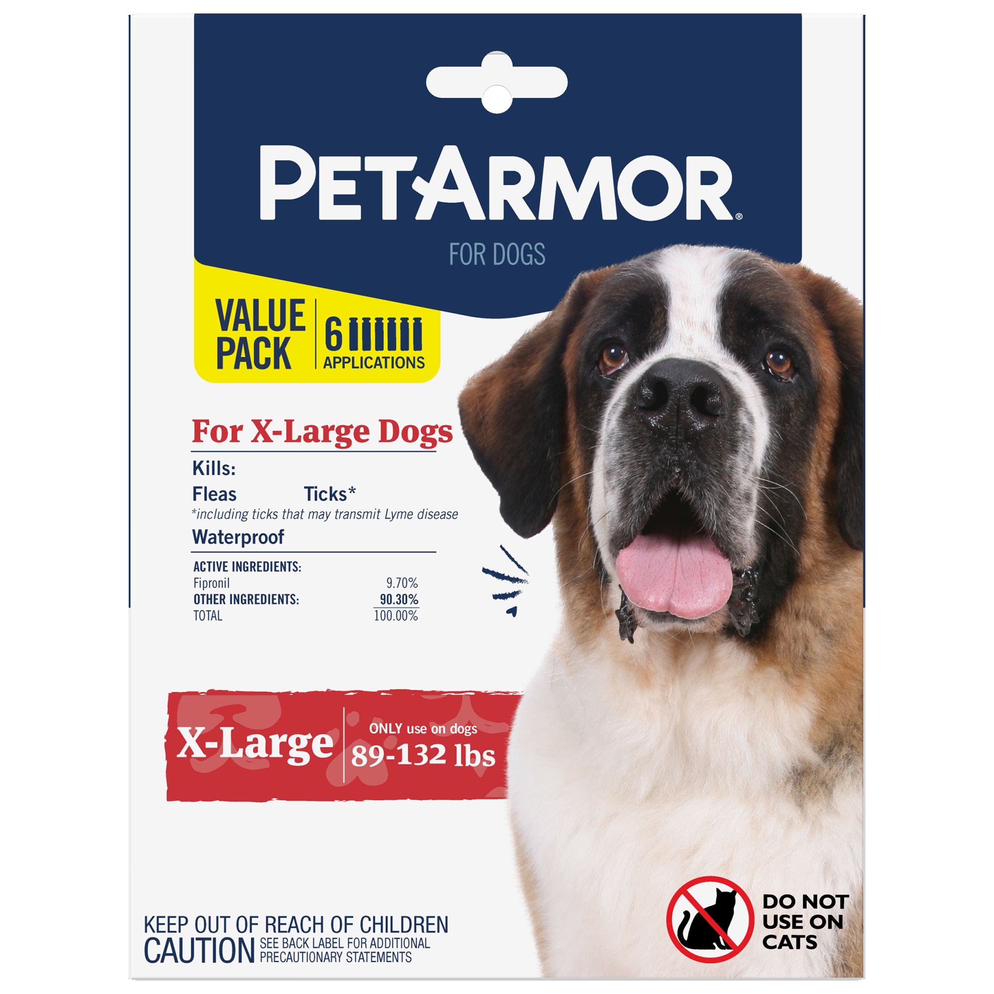 PetArmor® For Dogs 89-132 Lbs Flea & Tick Spot On Treatment Melhores ...