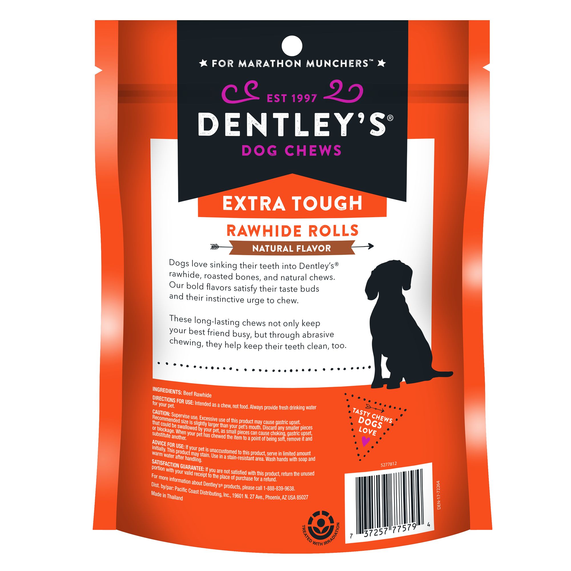 Dentley's® Extra Tough 5" Rawhide Rolls Dog Chew 20 Count Meilleures