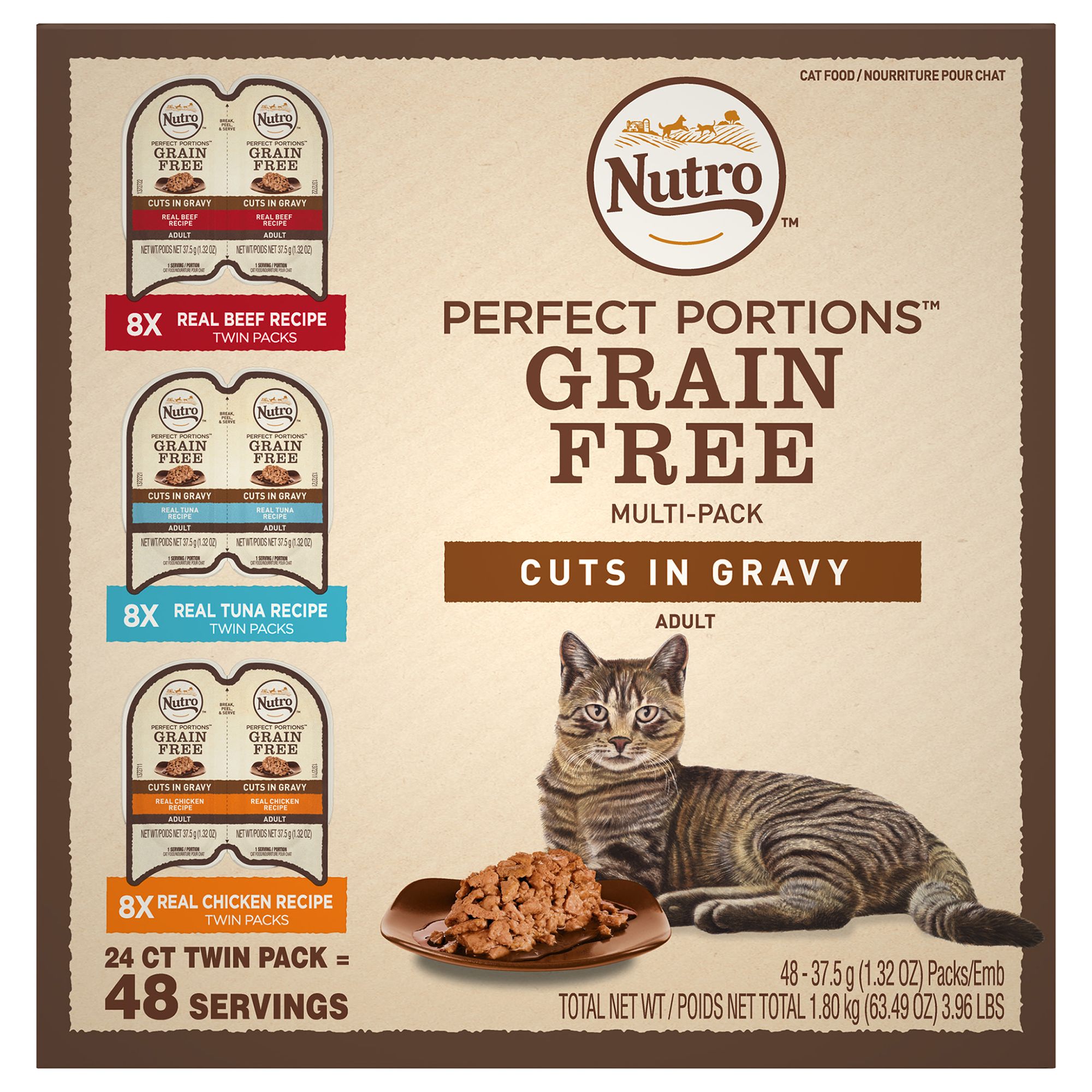 Nutro Perfect Portions Wet Chunks Adult Wet Cat Food Grain Free