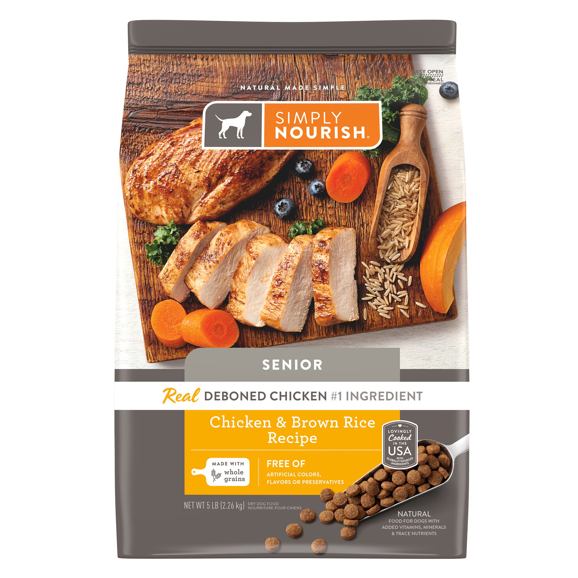 Simply Nourish® Original Senior Dry Dog Food Chicken & Brown Rice De