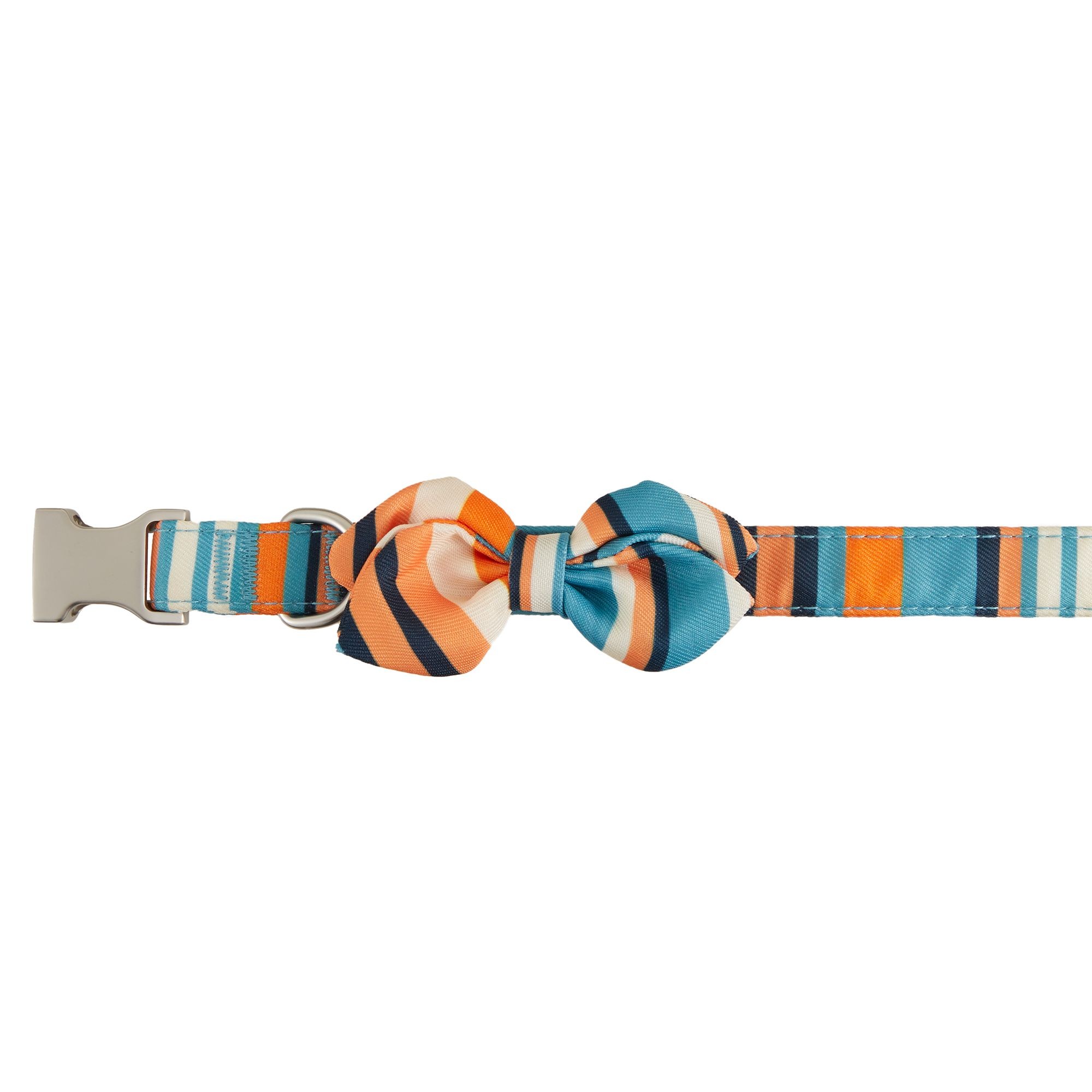 Top Paw® Orange Stripe Bow Tie Poly Blend Dog Collar De beste aanbiedingen en prijsgeschiedenis