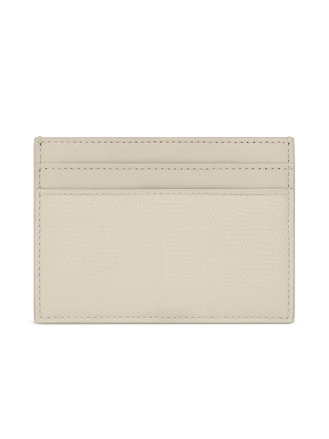 Cassandre Fragments Zipped Card Case Crema Soft