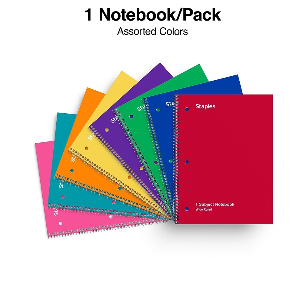 Mejores Ofertas E Historial De Precios De Staples® 1 Subject Notebook