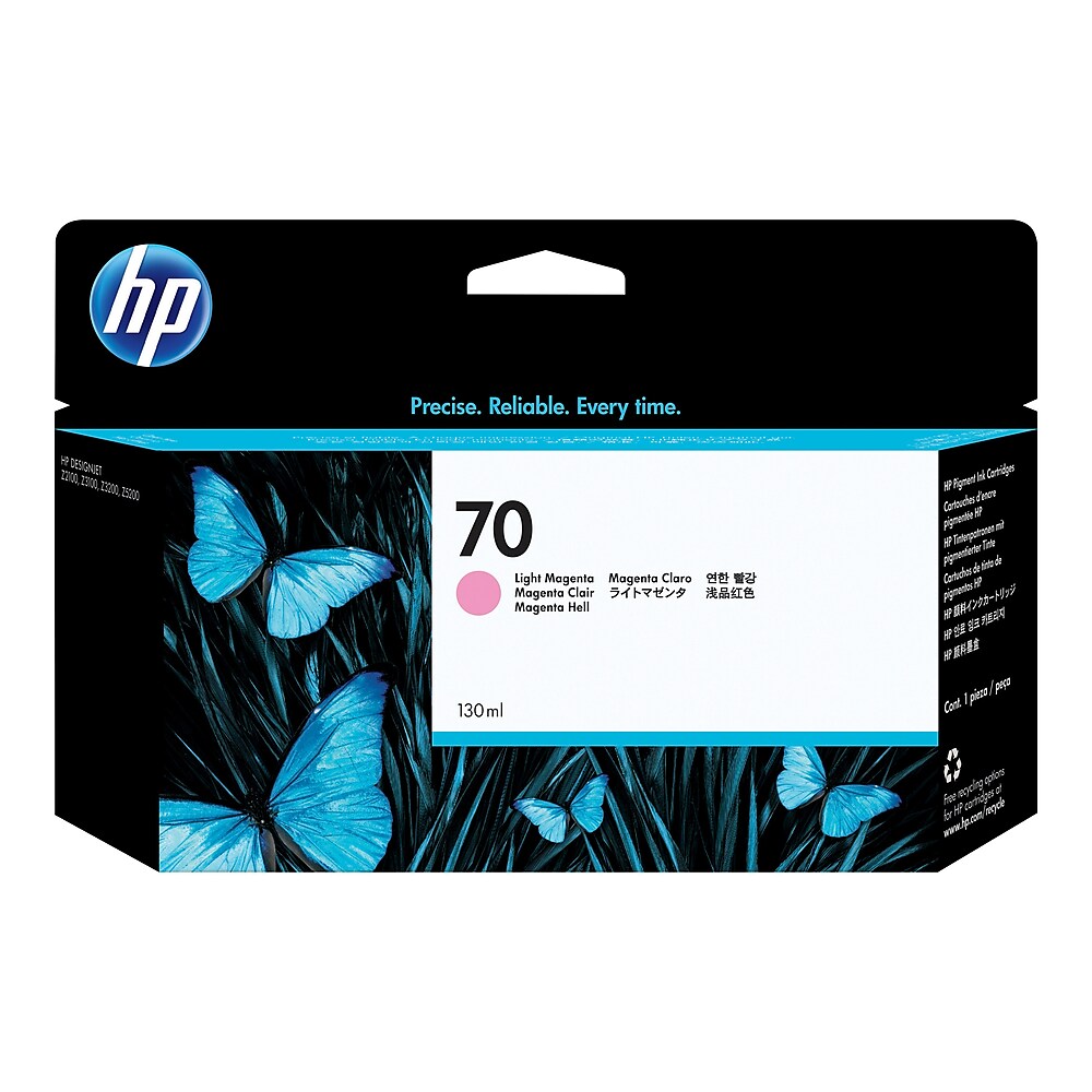 HP 70 130-ml Light Magenta DesignJet Ink Catidge, C9455A