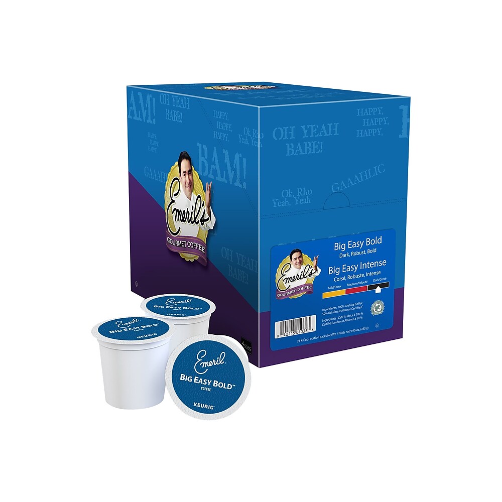 Emeril's Big Easy Bold Dark Roast K-Cup Pods - 48 Count For Keurig Brewers
