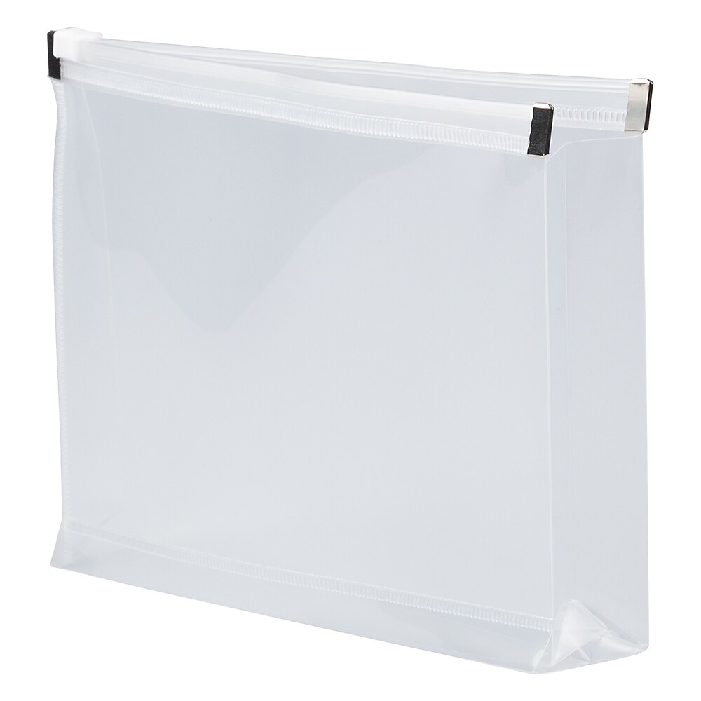 JAM Paper Plastic Envelopes with Zip Closure, Index, 5.25 x 8, Clear