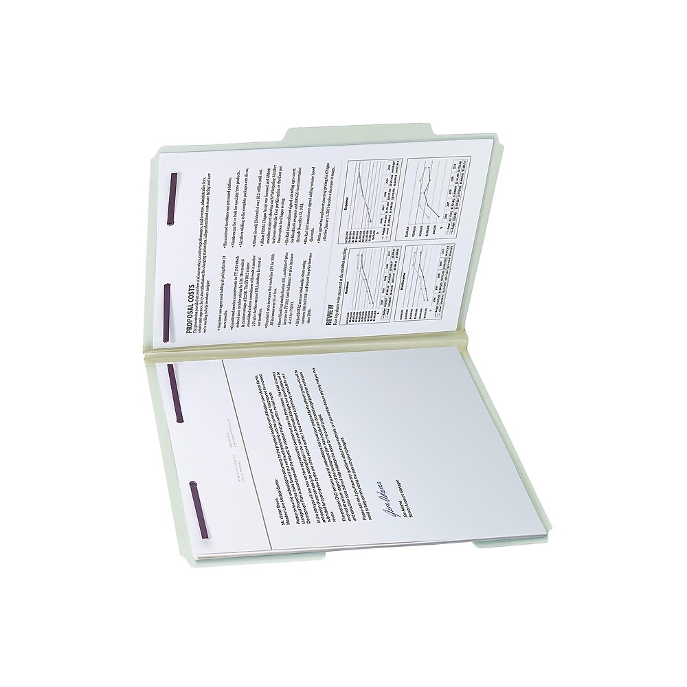 Smead Pressboard Classification Folders With SafeSHIELD Fasteners, 2/5 ...