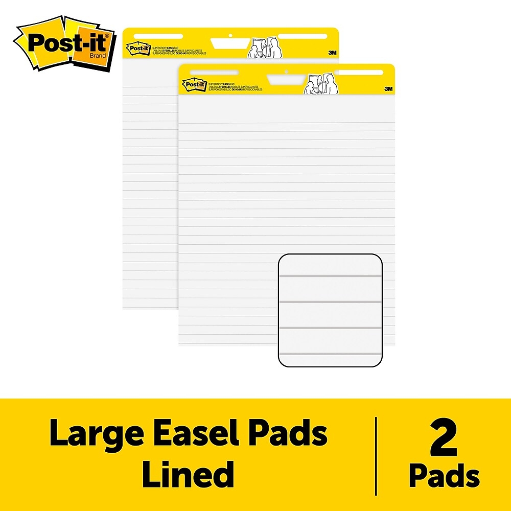 Skilcraft Wall Easel Pad, 25 x 30, 30 Sheets/Pad, 2 Pads/Pack