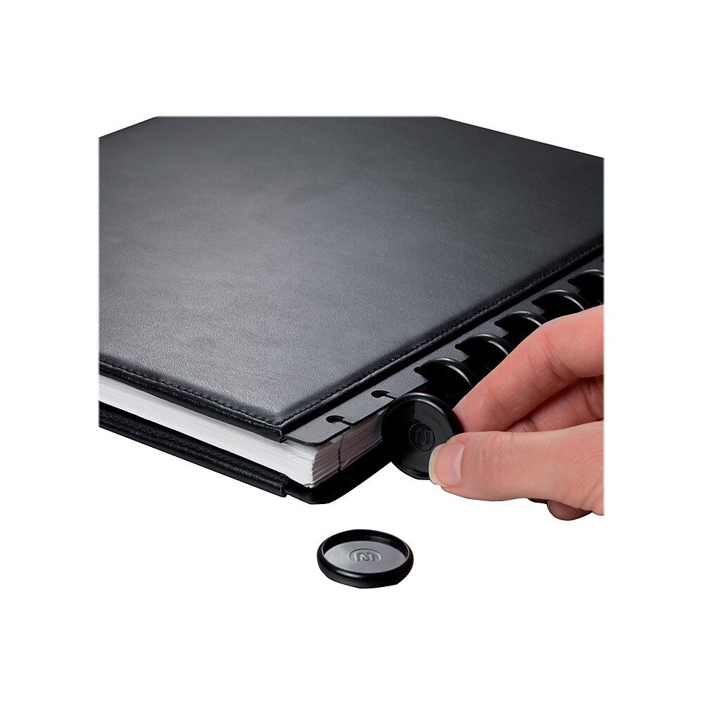 Staples Arc System 1"" Notebook Expansion Discs, Black, 12/Pack (20773