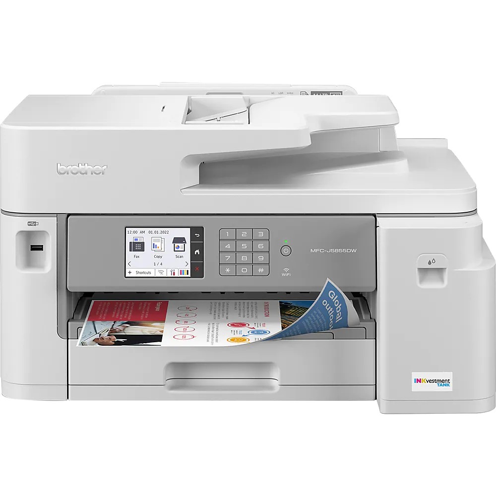 Brother INKvestment Tank MFCJ5855DW Wireless Color AllinOne Printer
