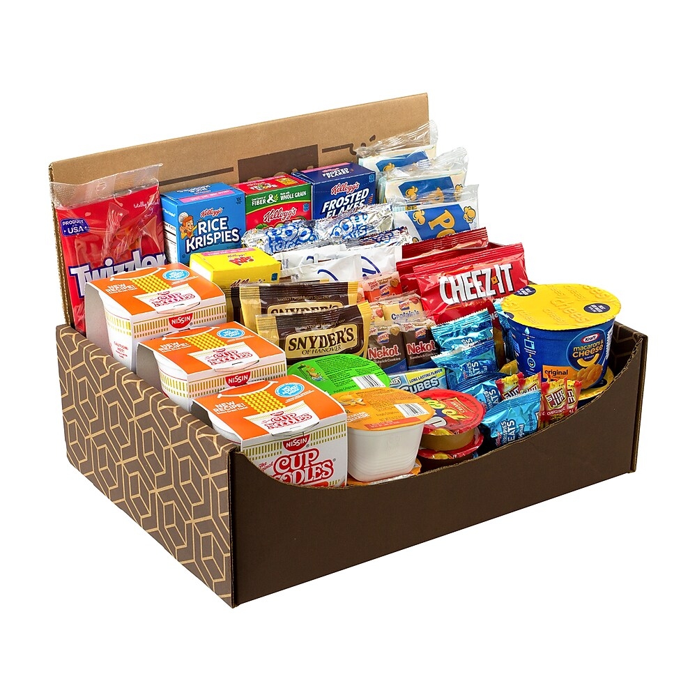 Snack Box Pros Quarantine Snack Box Box Of 42 Snacks - Office Depot