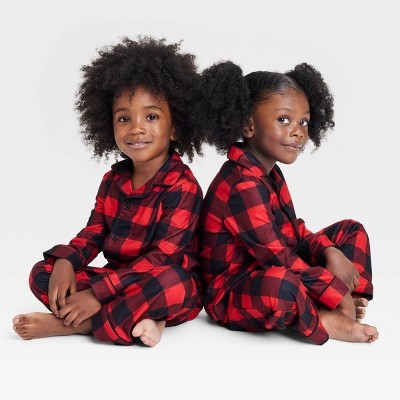 Kids Crewneck Pajama Set in Angie Plaid