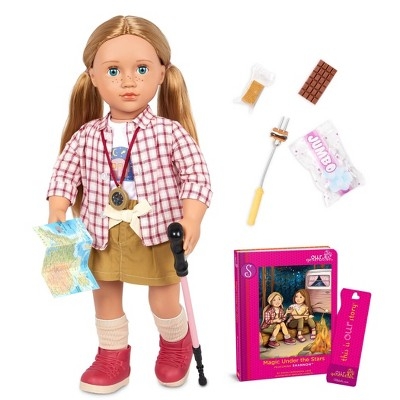 Our Generation Ari With Rolling Luggage & Accessories 18 Travel Doll :  Target