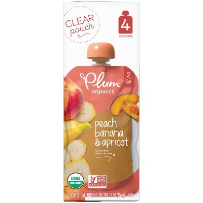 Earth's Best Organic Apple Peach Oatmeal Baby Food Pouch - (select Count) :  Target
