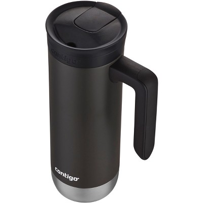 Copco Stainless Steel Insulated Travel Mug With Easy Grip Handle, 24-ounce  - Silver W/ Black Lid & Base 2510-0154 : Target