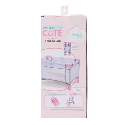 Mejores ofertas e historial de precios de Perfectly Cute Star Print Folding Crib for Baby Doll en JoinHoney Honey