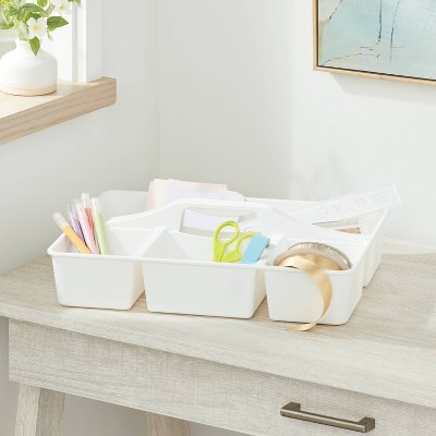 Divided Caddy Organizer White - Brightroom™