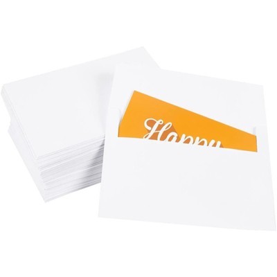 Juvale 100-pack A7 Envelopes For 5x7 Greeting Cards & Invitation