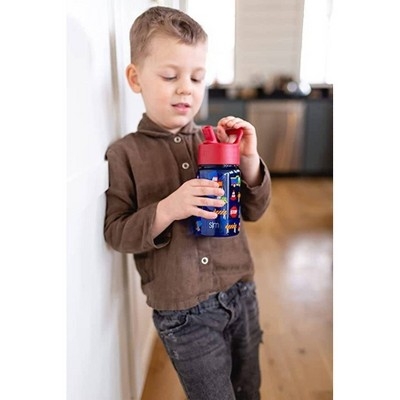 12oz Plastic Tritan Summit Kids Water Bottle With Straw - Simple