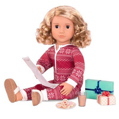 Mejores ofertas e historial de precios de Our Generation Noelle with  Storybook & Outfit 18 Posable Holiday Doll en