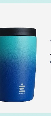 Hydrate 340ml Insulated Travel Reusable Coffee Cup With Leak-proof Lid,  Blue Lagoon : Target