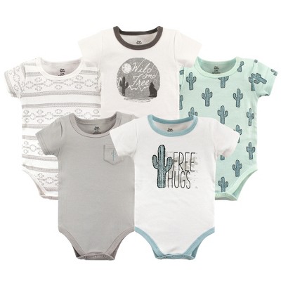 Baby Boy Cotton Bodysuits 5pk