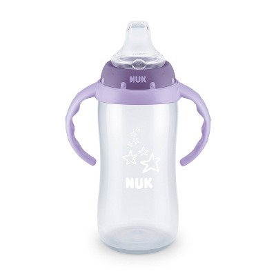 NUK Everlast Leakproof Weighted Straw Cup, 10 oz, 2 Pack, Purple