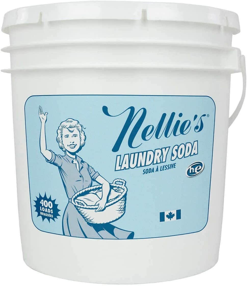 Nellie's Laundry Soda Concentrated Laundry Detergent Powder Bulk 400 Loads EcoFriendly