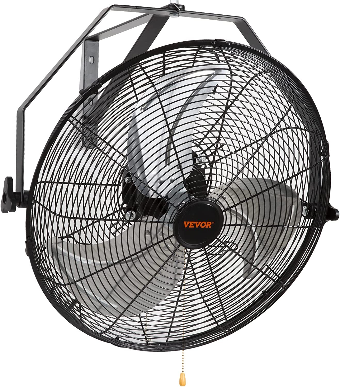 VEVOR 18 Inch Wall Mount Fan, 3speed IP44 Waterproof Wall Fan, Max